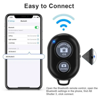 Bluetooth Shutter Camera Remote Control